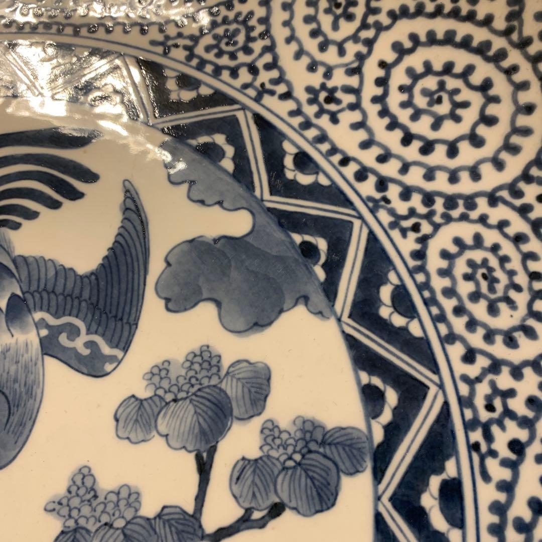 アンティーク　鳳凰飾皿　1客