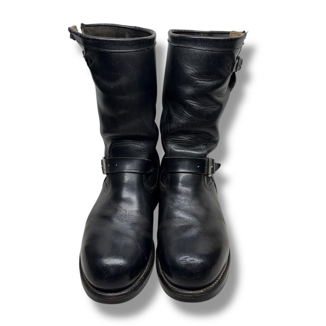 90's■Chippewa【27.0】エンジニアブーツ ブラック 黒 廃盤モデル