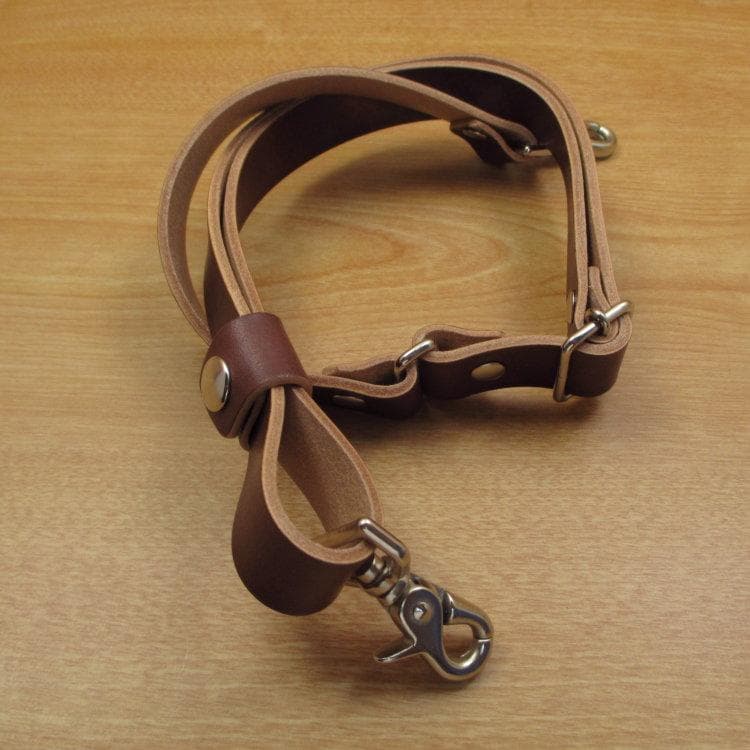 ブラウン＆ナチュラル　６丁　革ベルト付　本革シザーケース　SCL-158/CBA