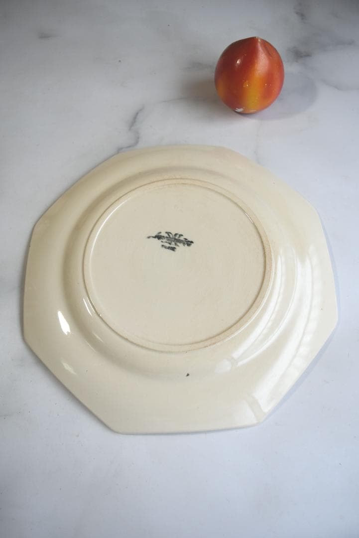 2枚組　サルグミンヌ　オクトゴナル皿　フランスアンティーク