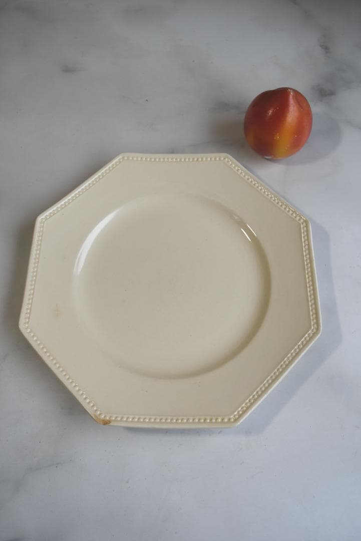 2枚組　サルグミンヌ　オクトゴナル皿　フランスアンティーク