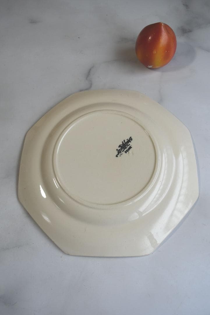 2枚組　サルグミンヌ　オクトゴナル皿　フランスアンティーク