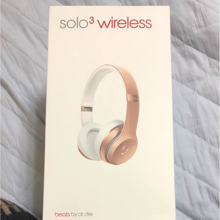 aeats solo3 wireless ヘッドホン ローズゴールド