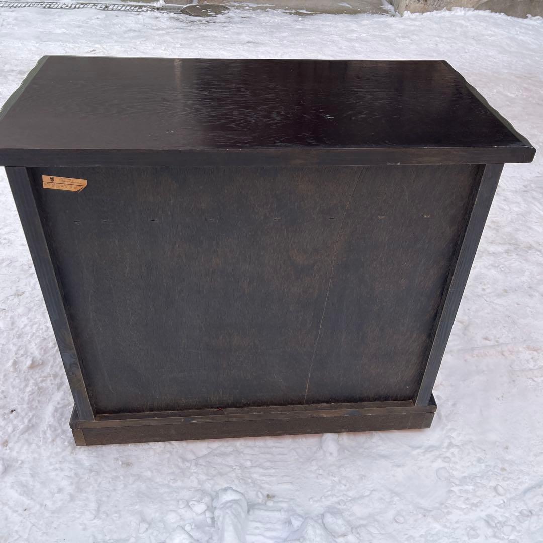 【表面キハダ材】レトロ 4段 箪笥 ハセガワ製 アンティーク調 収納家具