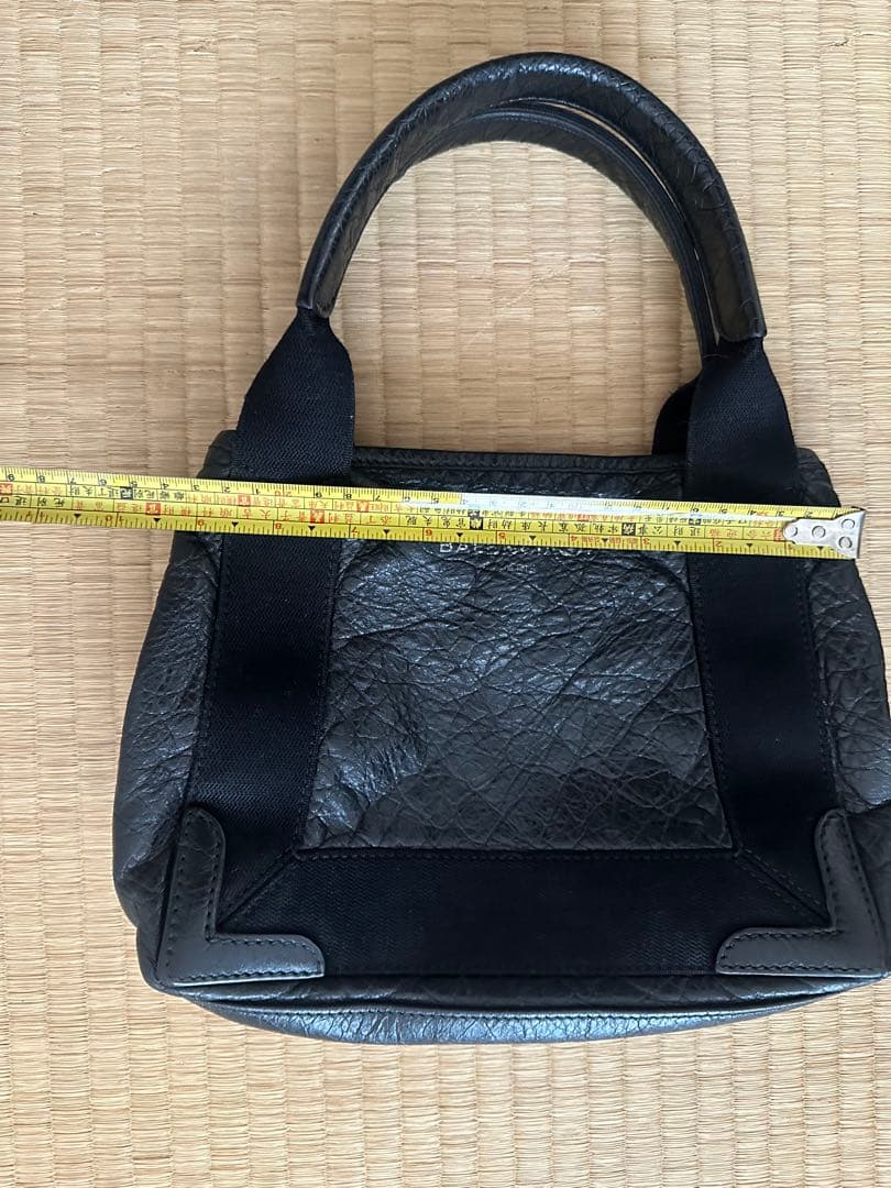 バレンシアガ　BALENCIAGA　ハンドバッグ　カバスS　レザー　ブラック