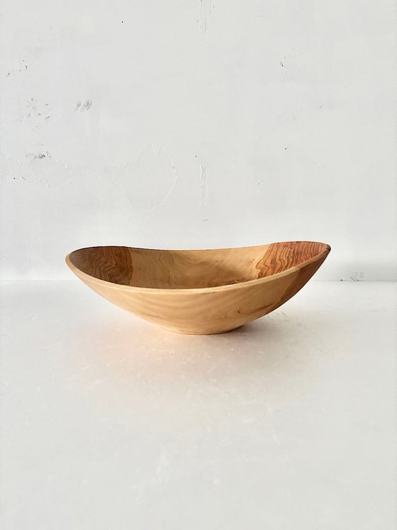 【美品】須田二郎　木のボウル　33cm