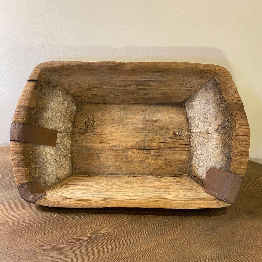 アンティークウッドボウル 大きな木の器