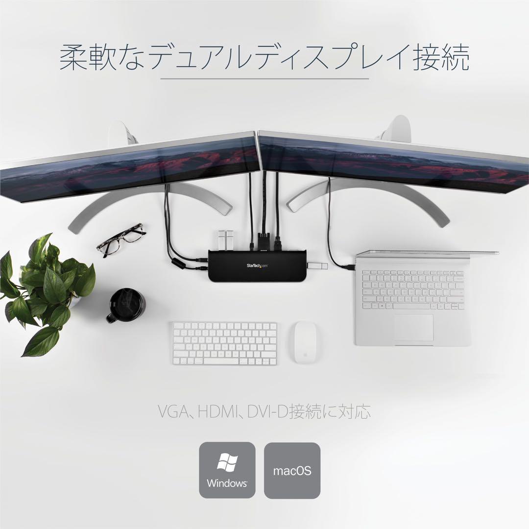 ⭐️ USB3.0接続ドッキングステーション HDMI/VGA GbEポート