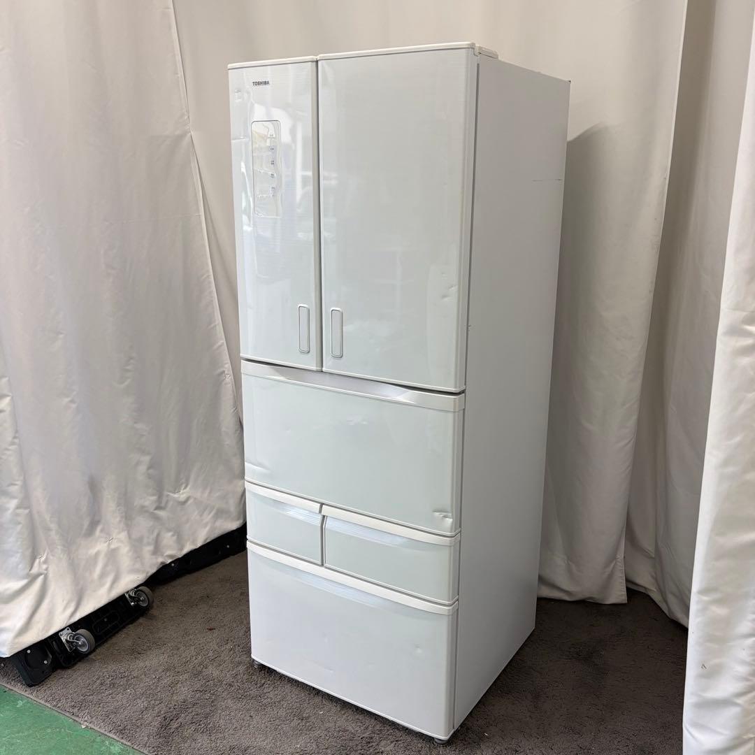 813❤️冷蔵庫　東芝　大型　400-500ℓ　中古　安い　設置無料　フレンチドア