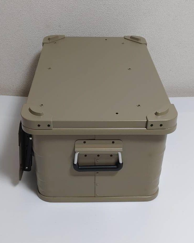 アルミコンテナ　50L　フルカスタム　カーキー　キャンプ　新品送料込み