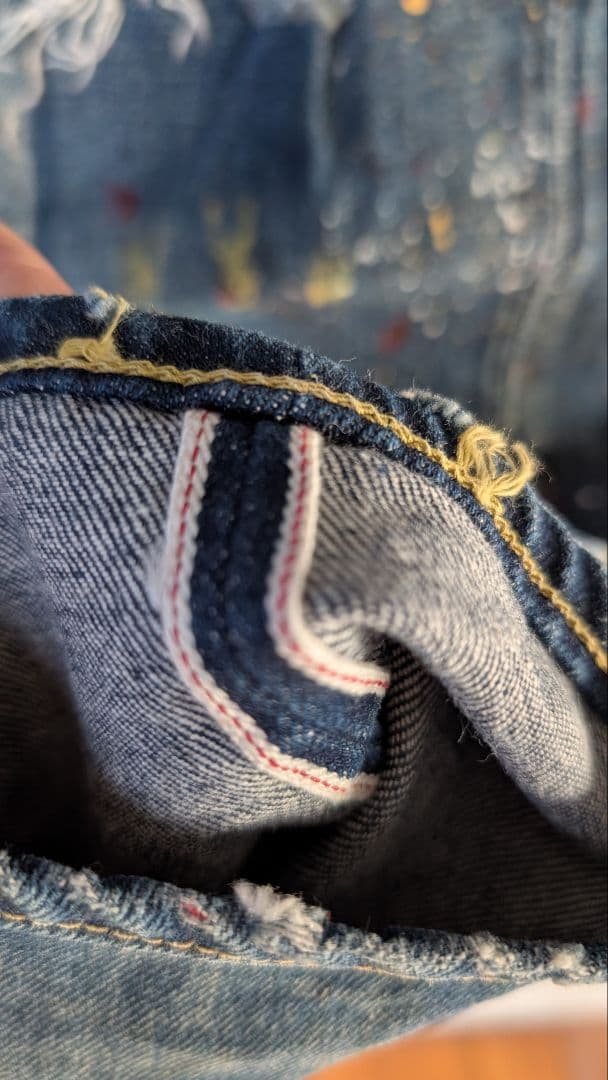 32インチ OVERDESIGN ダメージ スキニー デニム オーバーデザイン