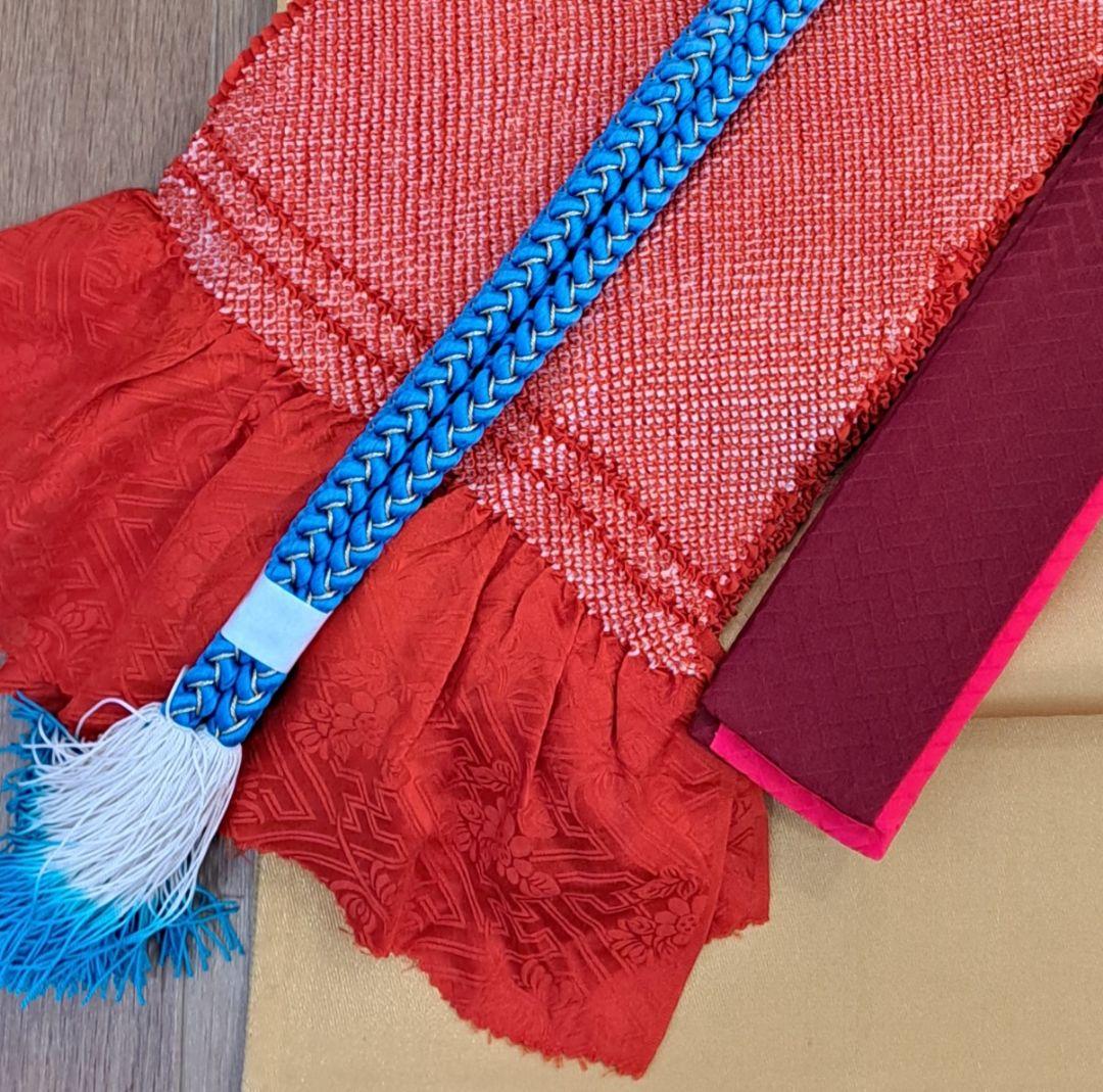 今大変お得な 正絹振袖セット 濃ブルー地金彩蝶柄 成人式 卒業式にも最適