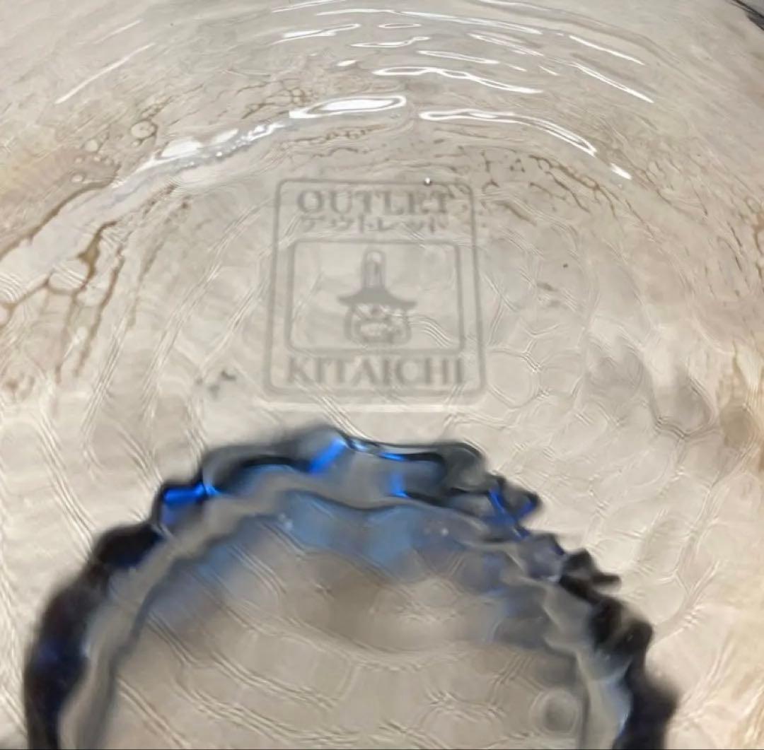 【最終価格】KITAICHI ガラス金魚鉢大 メダカ飼育鉢 厚手透明吹ガラス