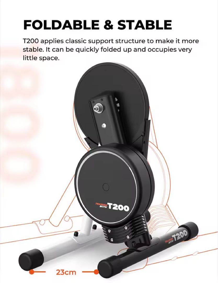 Magene コネクテッドトレーナー t200 折りたたみ式　ロードバイク