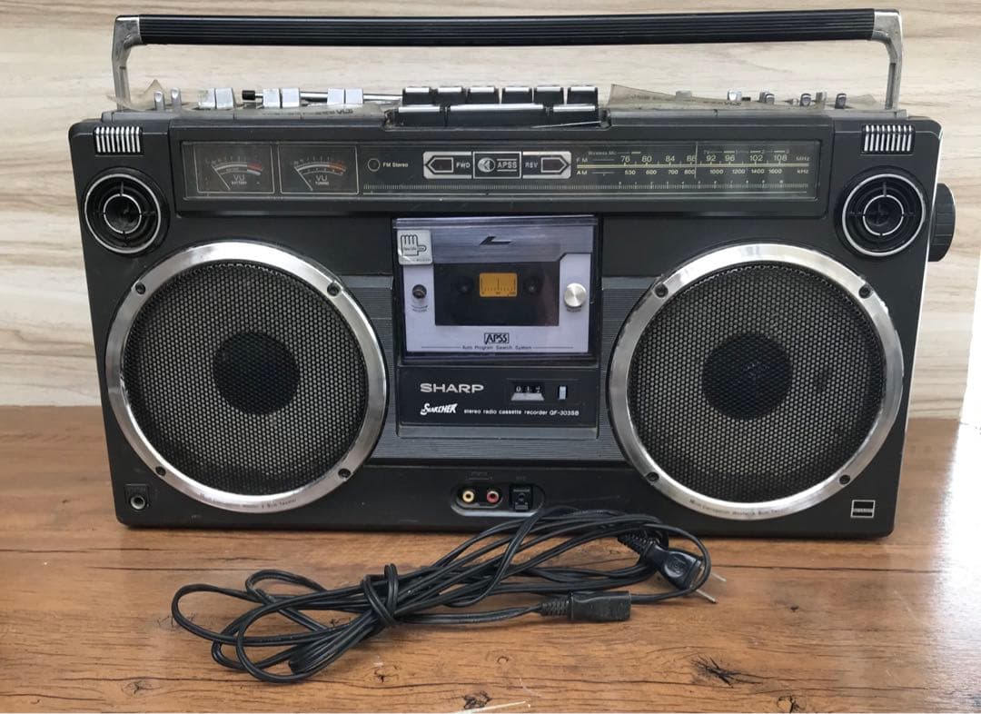 SHARP ラジカセ 昭和レトロ　GF-303SB 動作訳あり(F113)