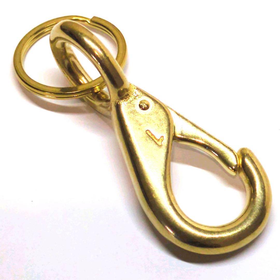 tettetetsuo真鍮　スナップフックA-BIG　キーリング　✖️12
