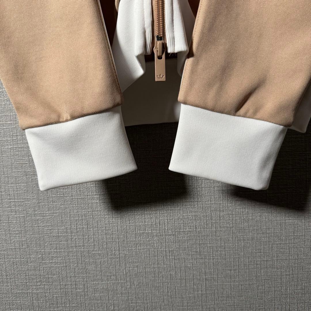 好配色★adidas トラックジャケット ベッケンバウアー 刺繍 ベージュ L