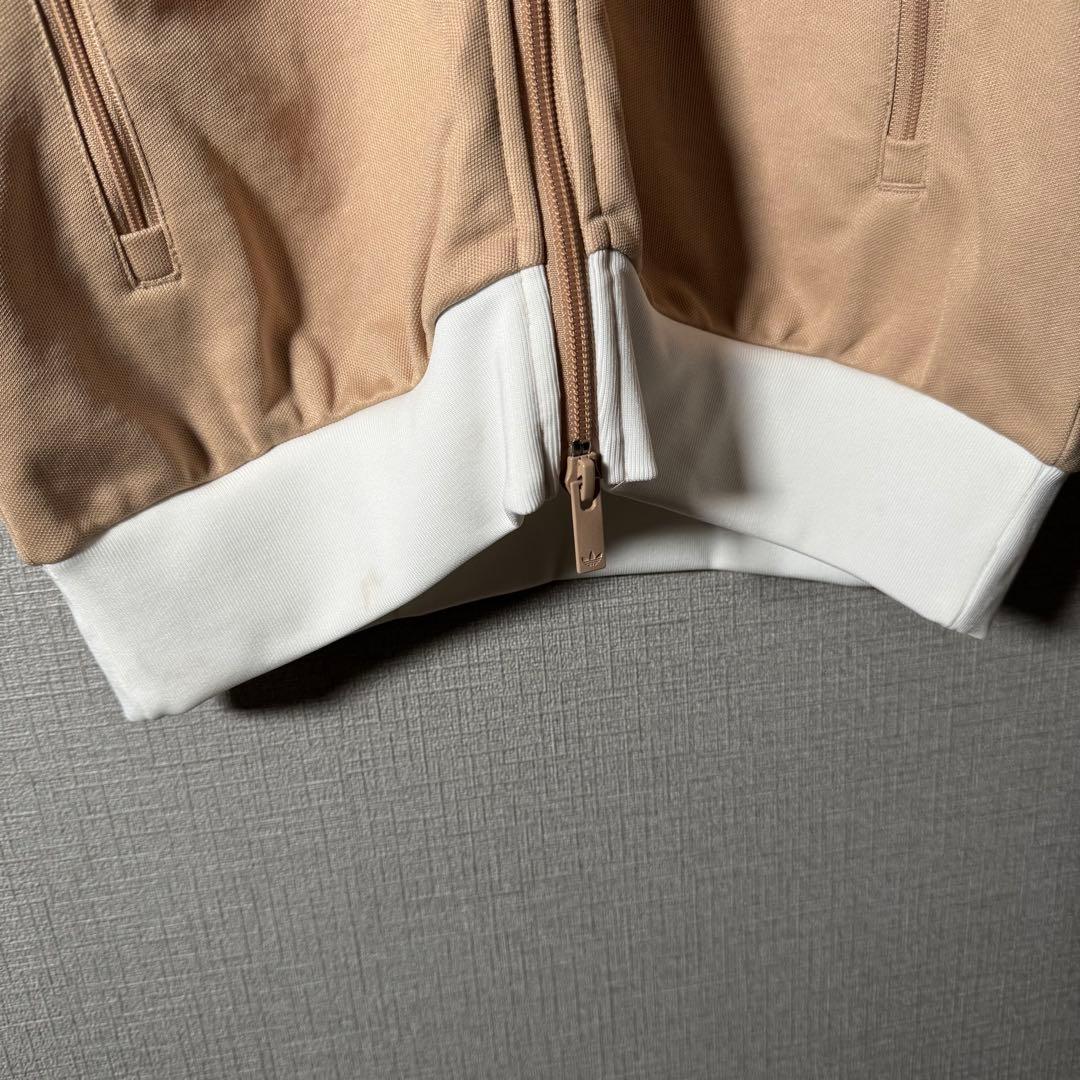 好配色★adidas トラックジャケット ベッケンバウアー 刺繍 ベージュ L