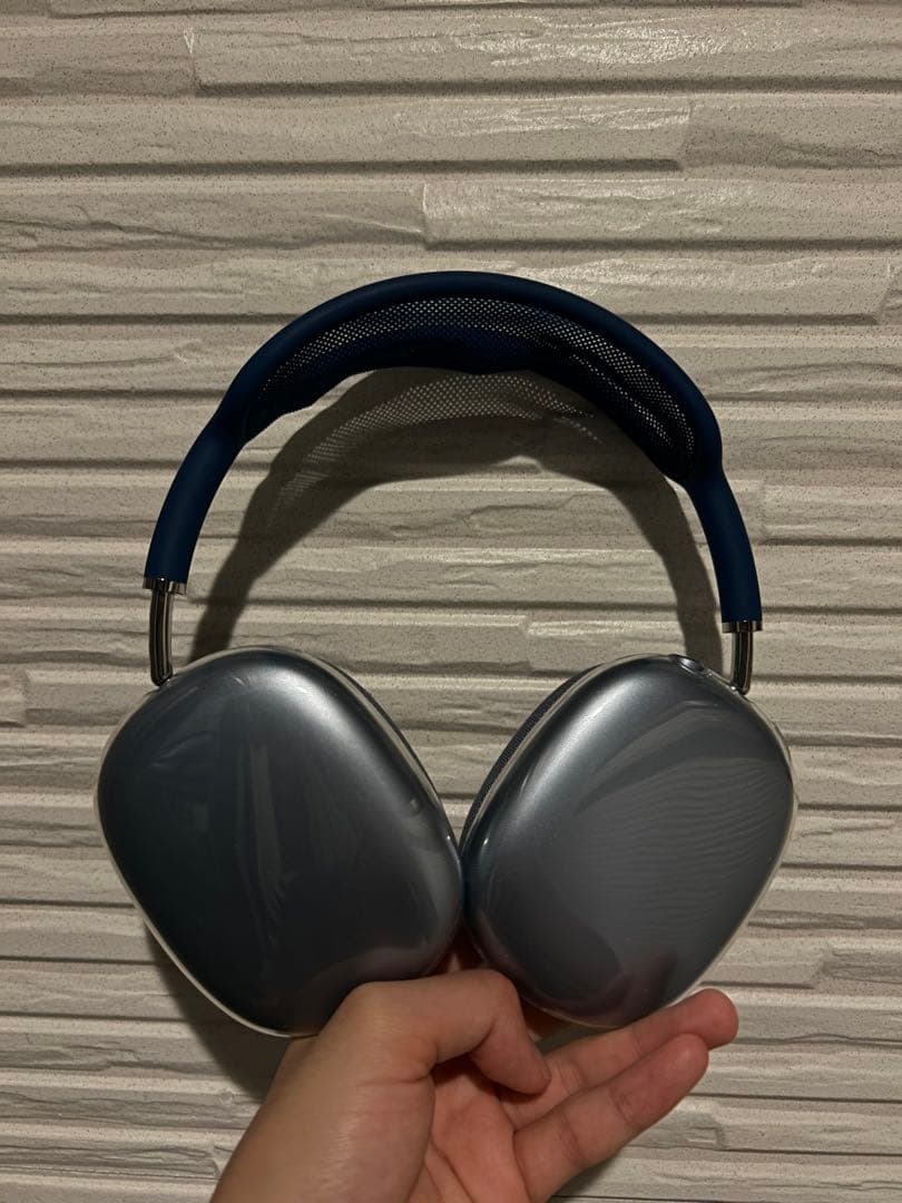 【あおてぃーさん専用】 AirPods Max ブルー 美品 保護ケース付