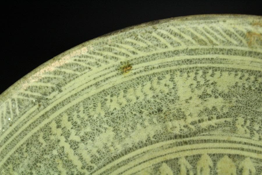 李朝 刷毛目 碗 時代物(K-A391)