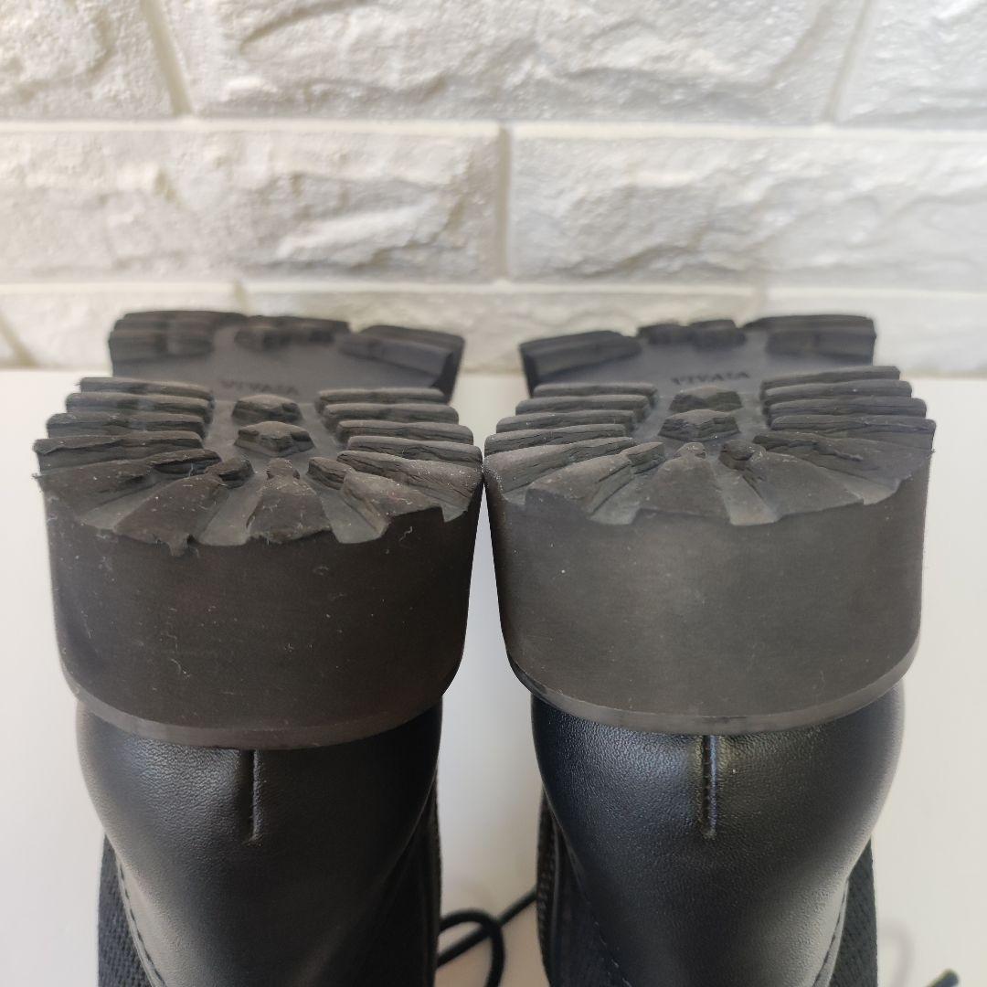 VIVAIA Florence ラウンドトゥ 撥水加工 レースアップ ブーツ