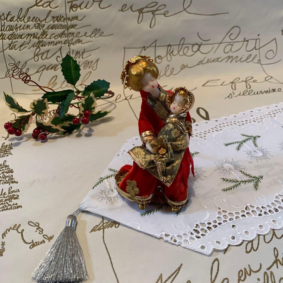 西ドイツ製　ビンテージのkoestel社の聖母子のお人形！丁寧に造られた可愛い！