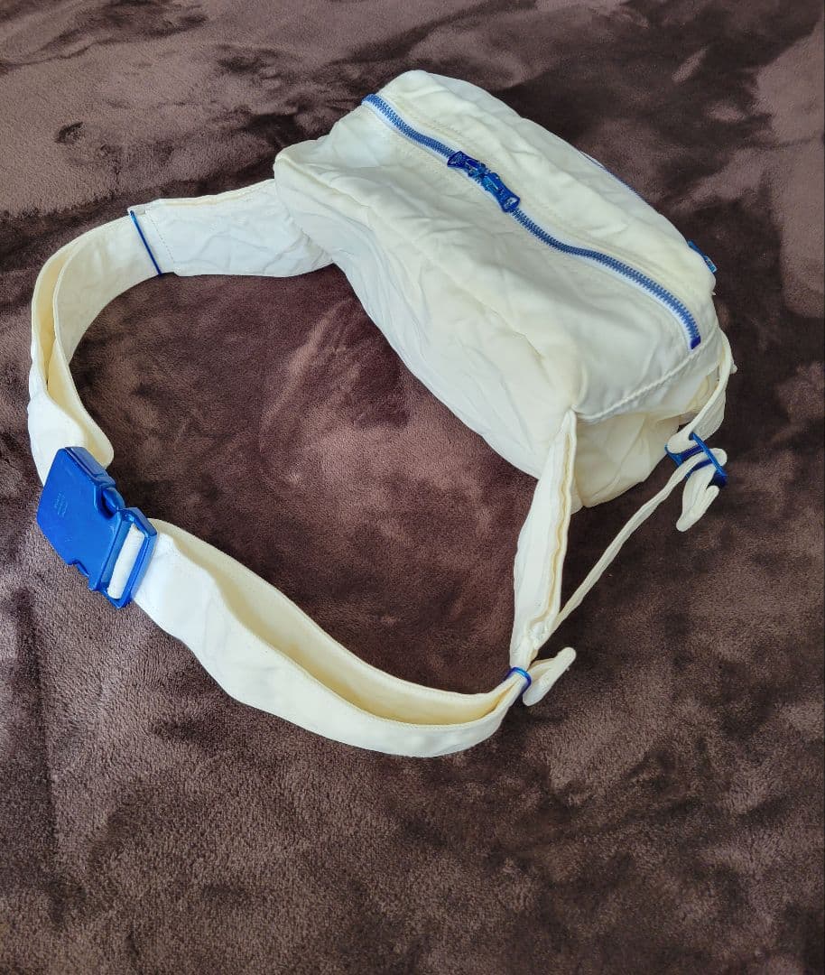 レア‼️白ナイロン★PORTER 近江チヂミ ウエストバッグ