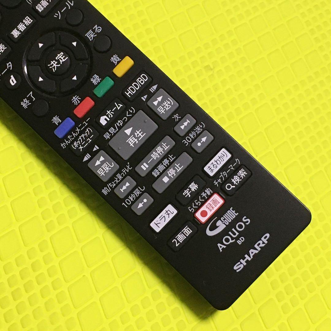 ◆美品◆シャープ ブルーレイ◆BD-NS500◆純正リモコン◆約500時間録画