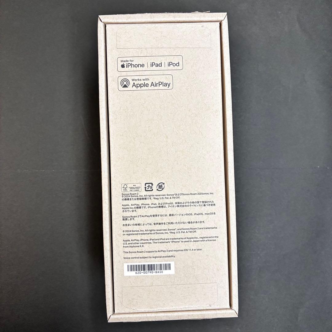 Sonos Roam2 スマートスピーカー　Bluetooth5.2