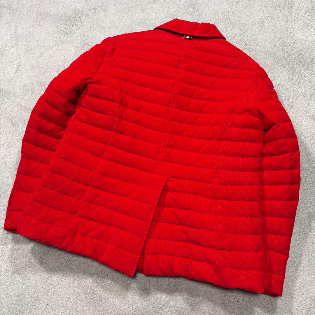 トムブラウン　コーデュロイ　ダブル　ダウンジャケット　0　金ボタン　レッド
