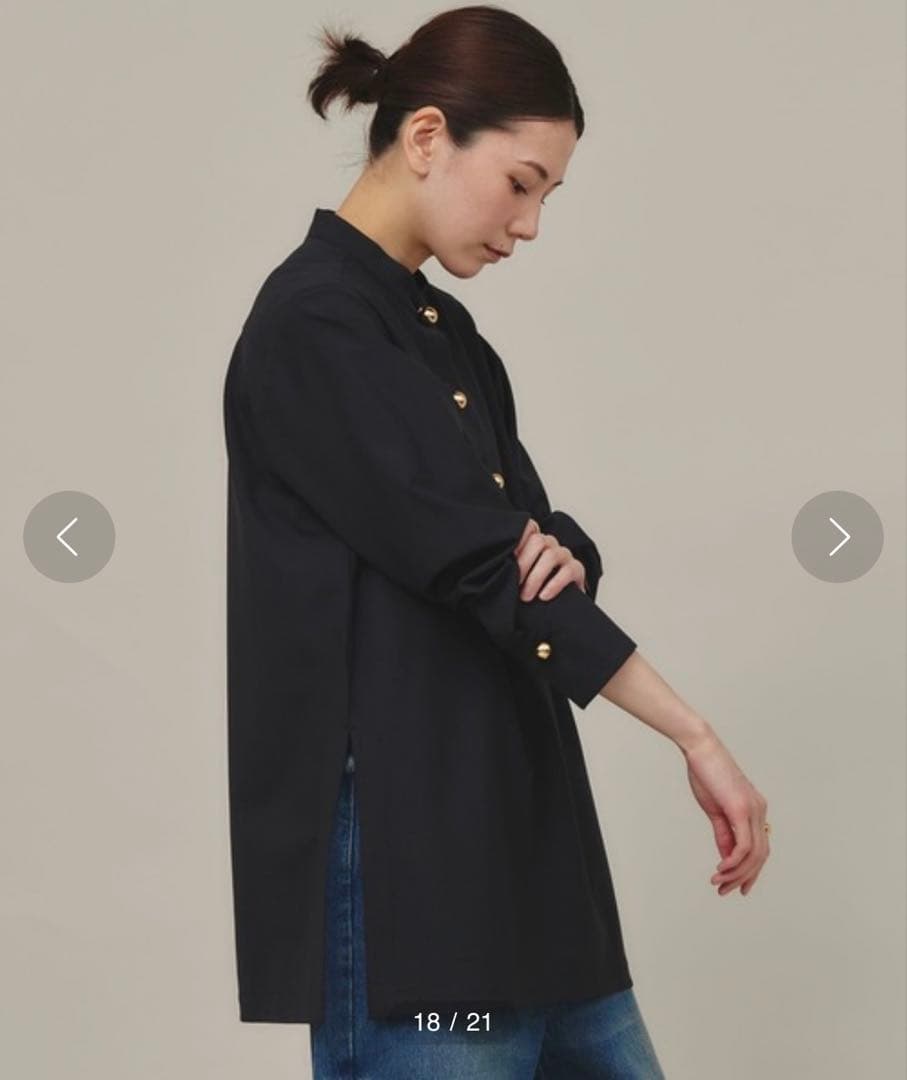 【美品】Curensology スフィアボタンブラウス