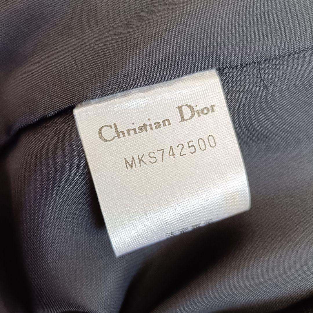 美品 クリスチャンディオール ノーカラーツイード調ジャケット ヴィンテージ 9号