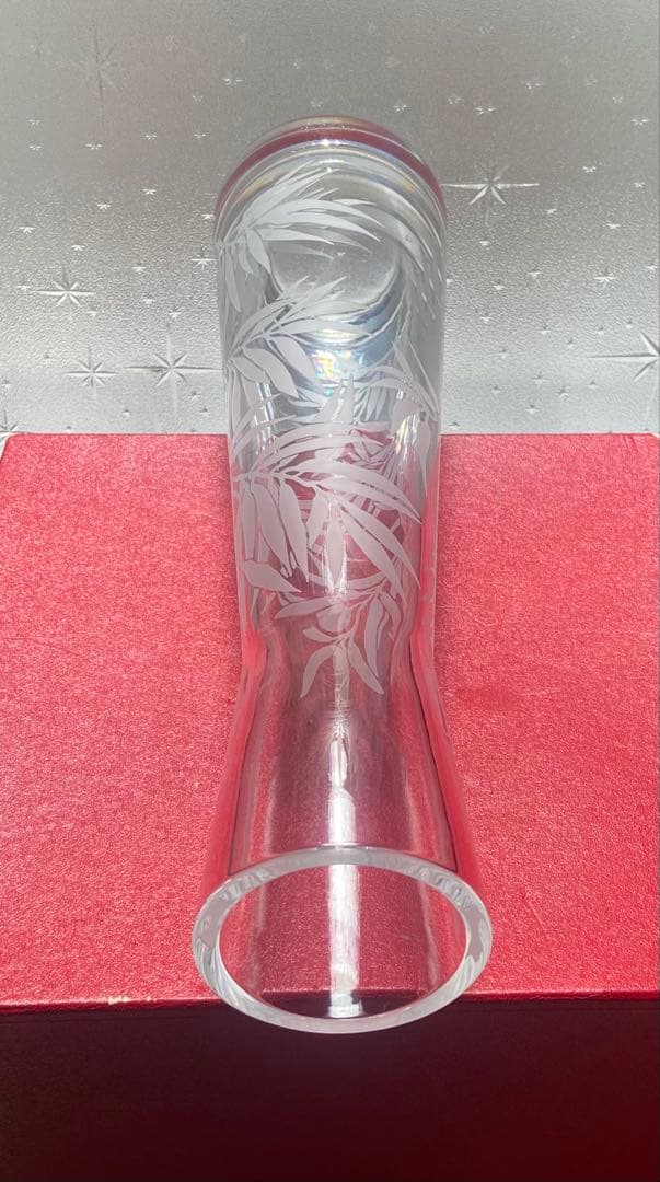 バカラ 草文花　花瓶　フラワーベース　大型サイズ