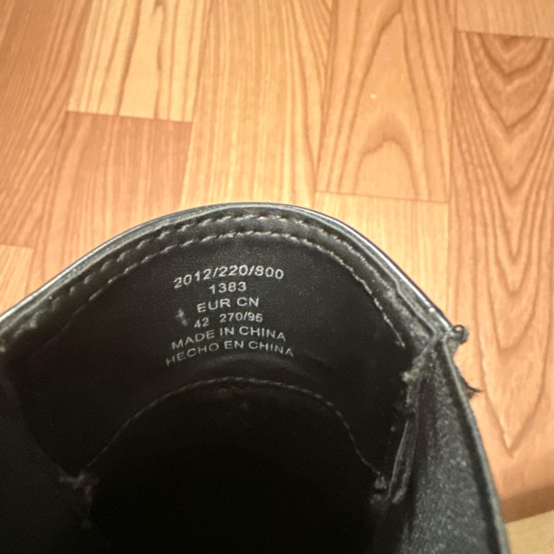 【 ZARA 】 チャンキートラックソール チェルシーブーツ （42）