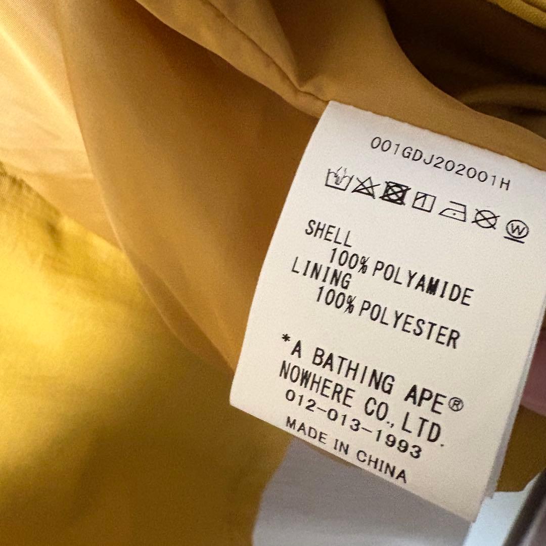 A Bathing Ape ナイロンジャケット M マスタード