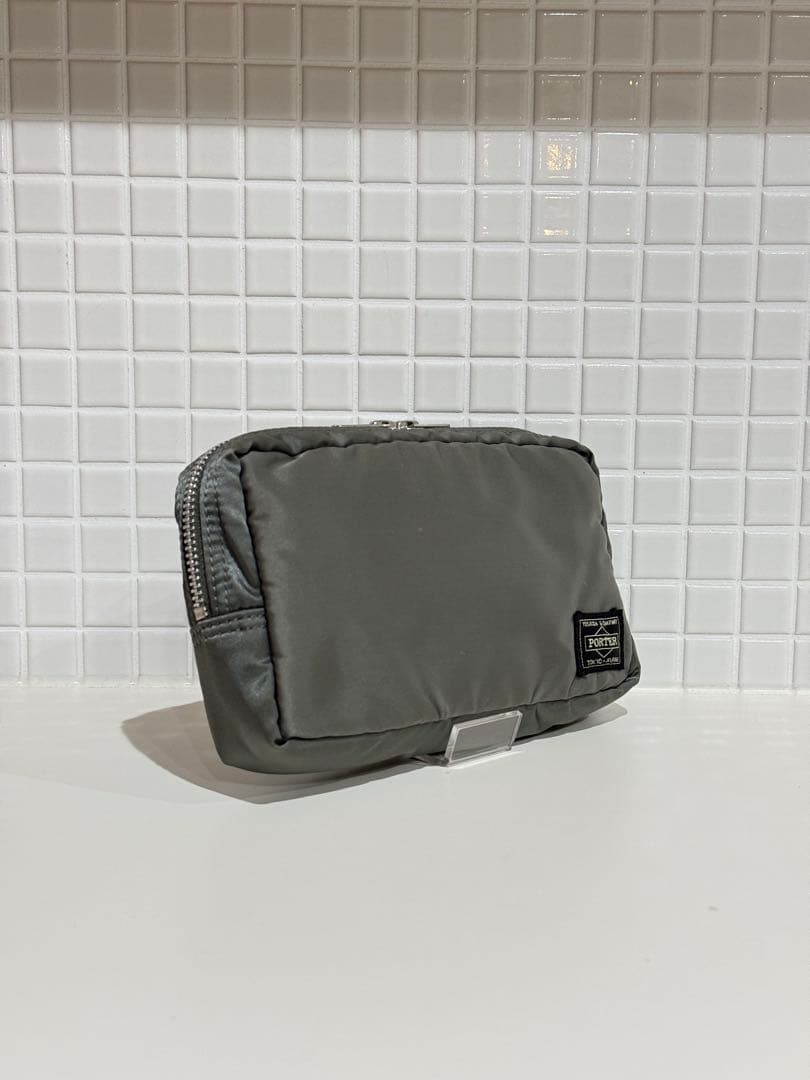 【美品】廃盤 大人気 ポーター PORTER タンカー ポーチ シルバーグレー