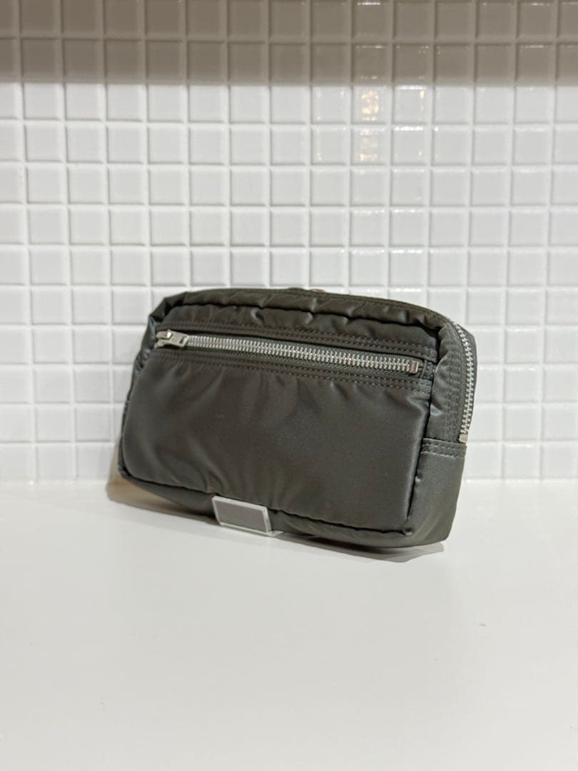 【美品】廃盤 大人気 ポーター PORTER タンカー ポーチ シルバーグレー