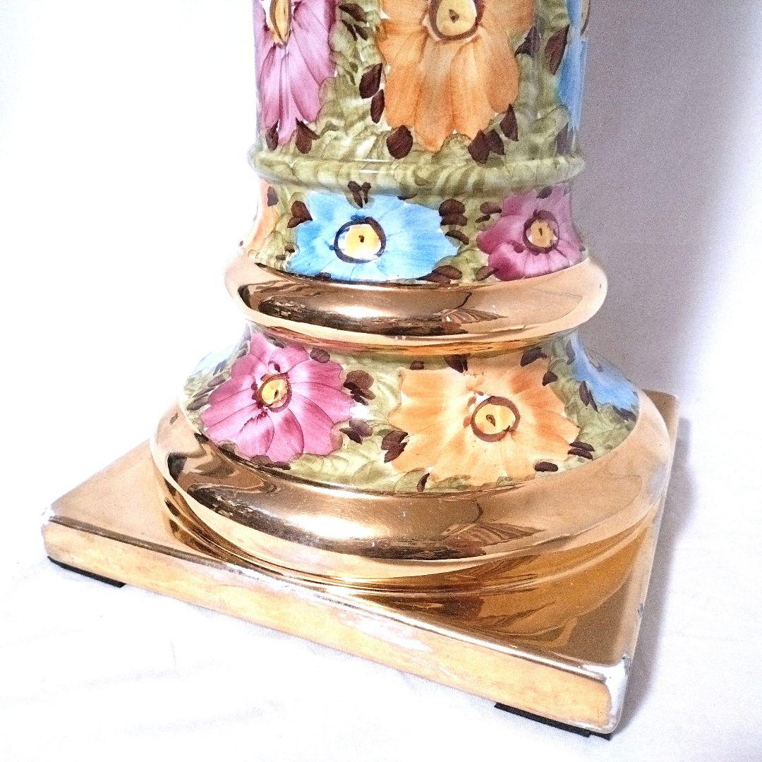 イタリア製　コラム＆ポット　ガーデニングオブジェ　フラワーベース　プランター