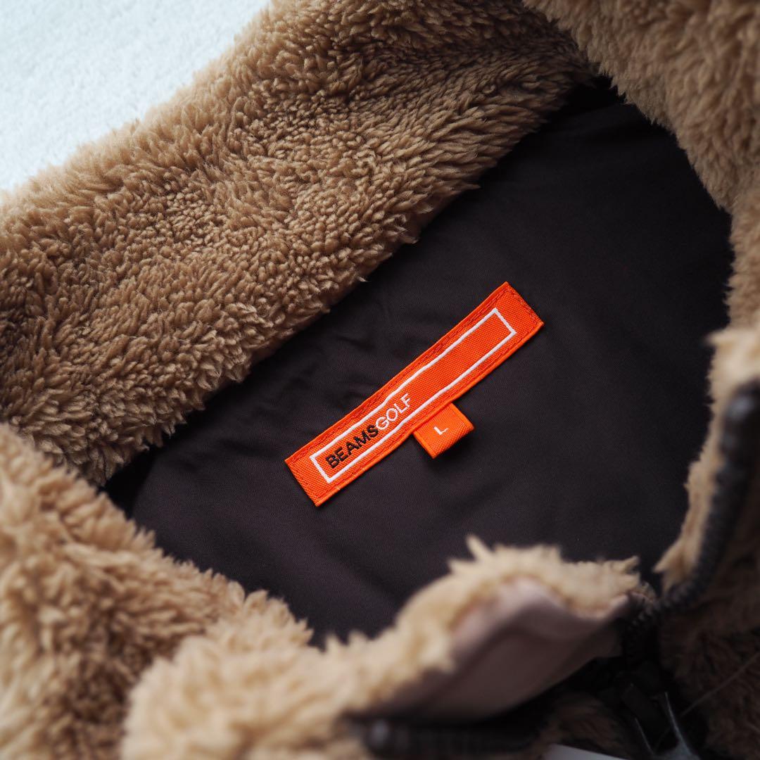 新品 BEAMS ビームス ゴルフ 2023AW ボア ブルゾン ジャケット L