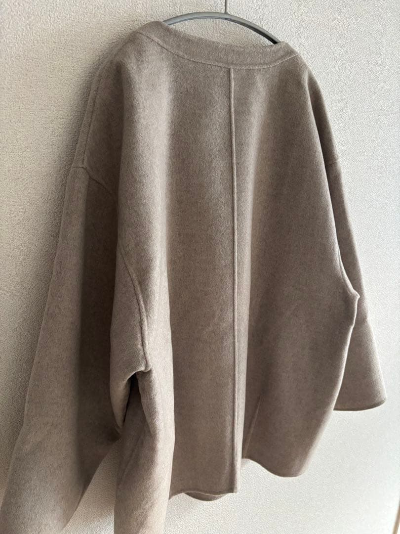 SLOBE IENA／HAMILTONダブルフェイスウールショートコクーンコート