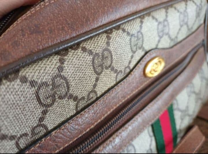Old Gucci GGパターン シェリーラインショルダーバッグ
