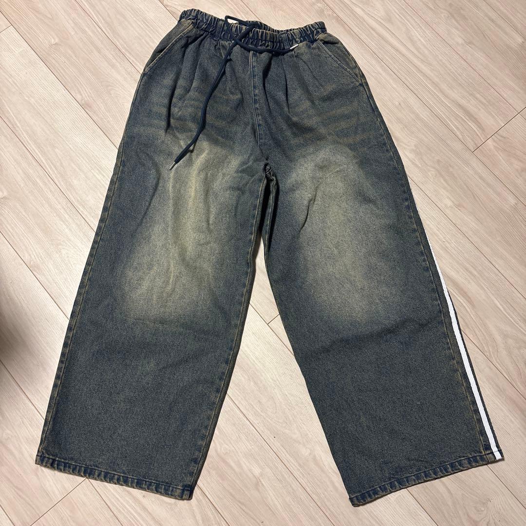 ラインスリーブトラックジップパーカージャケット/ Mサイズ 上下セット