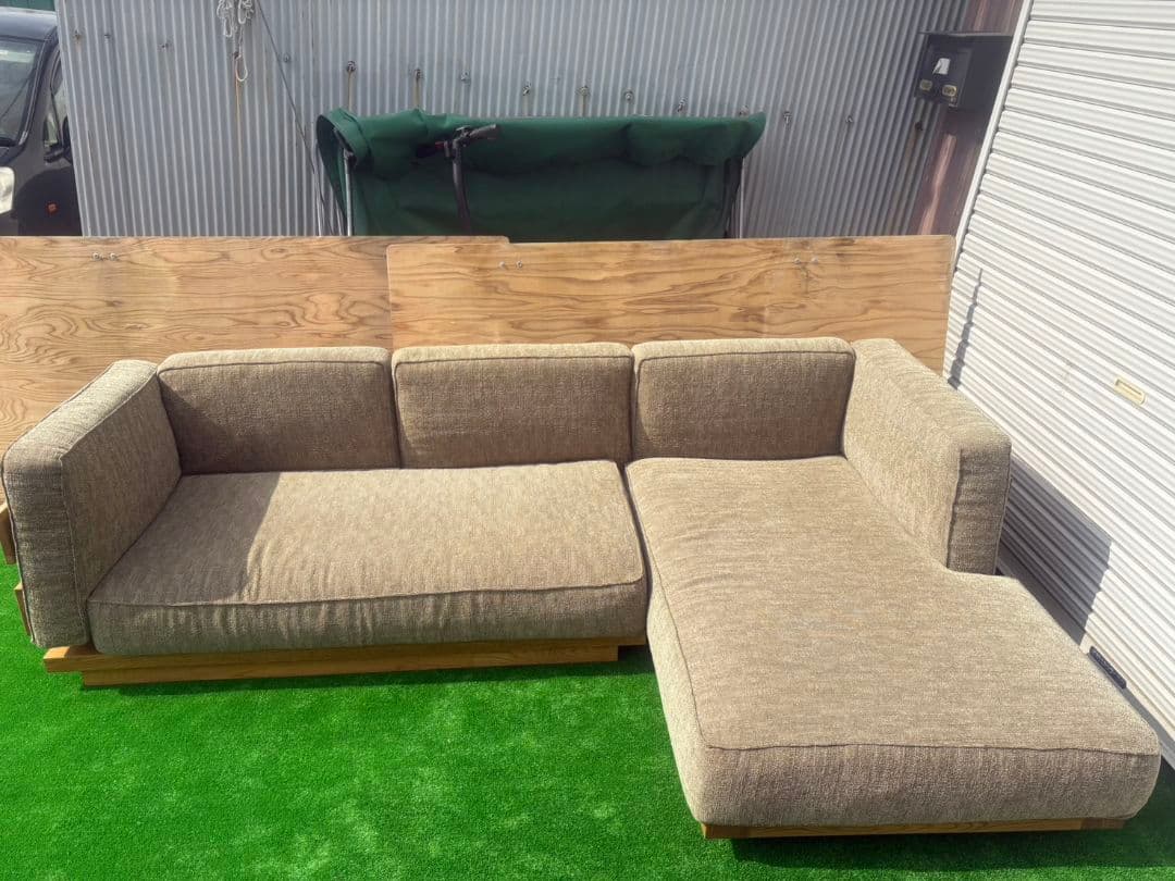 3人がけL字型ソファ