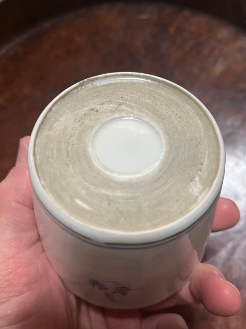 古伊万里　蕎麦猪口　あじさい　鶯　ウグイス　梅　雀　雲雀　紫陽花　民芸　民藝