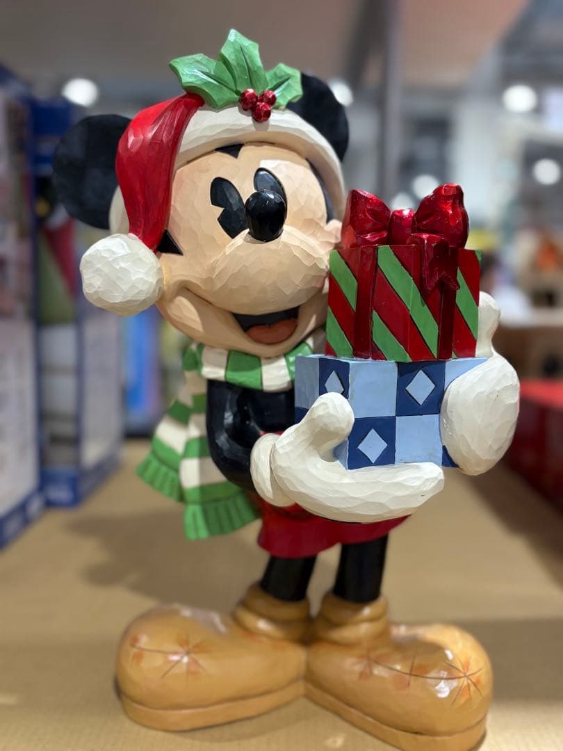 コストコ　新作】ジム ショア ホリデークリスマス ミッキー　フィギュア　ラスト①