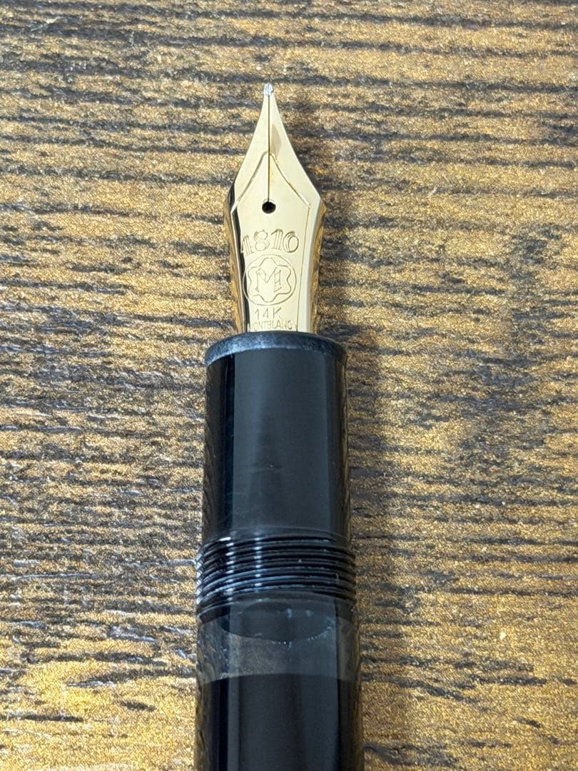 未使用に近い　146 ル グラン　14K 全金　2段エボナイトペン芯　万年筆　F