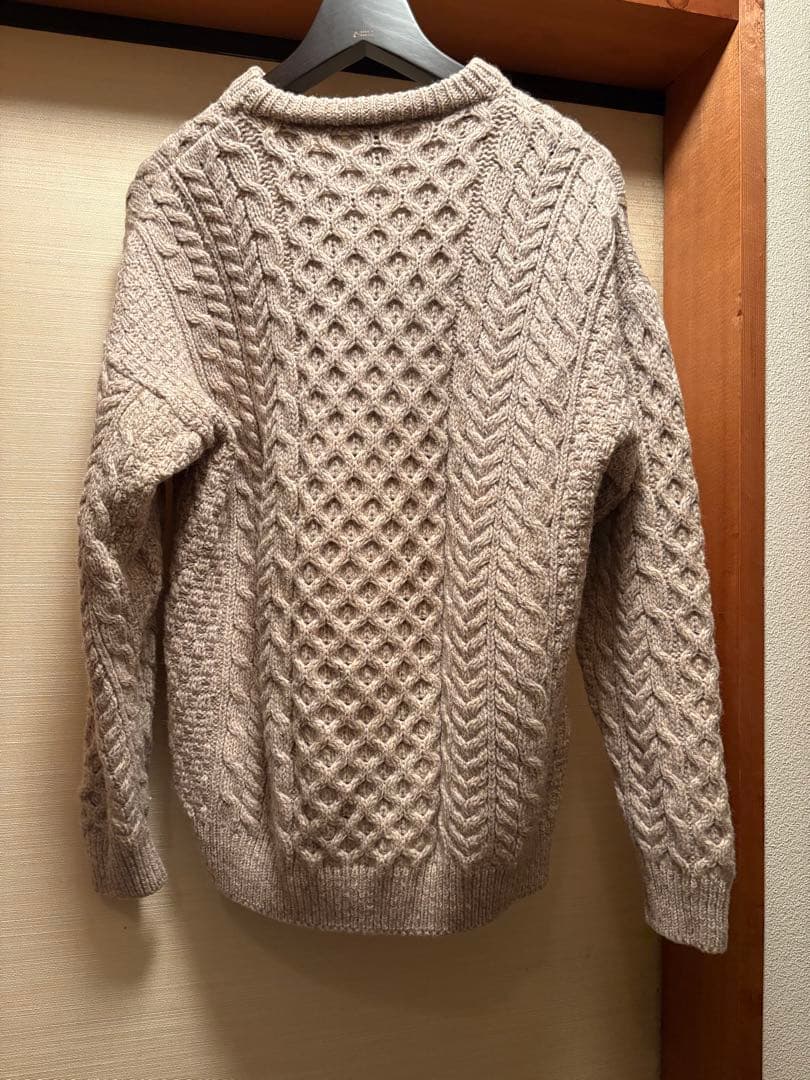 本日値下げ中❗️インバーアラン　ケーブルニット　アイルランド製
