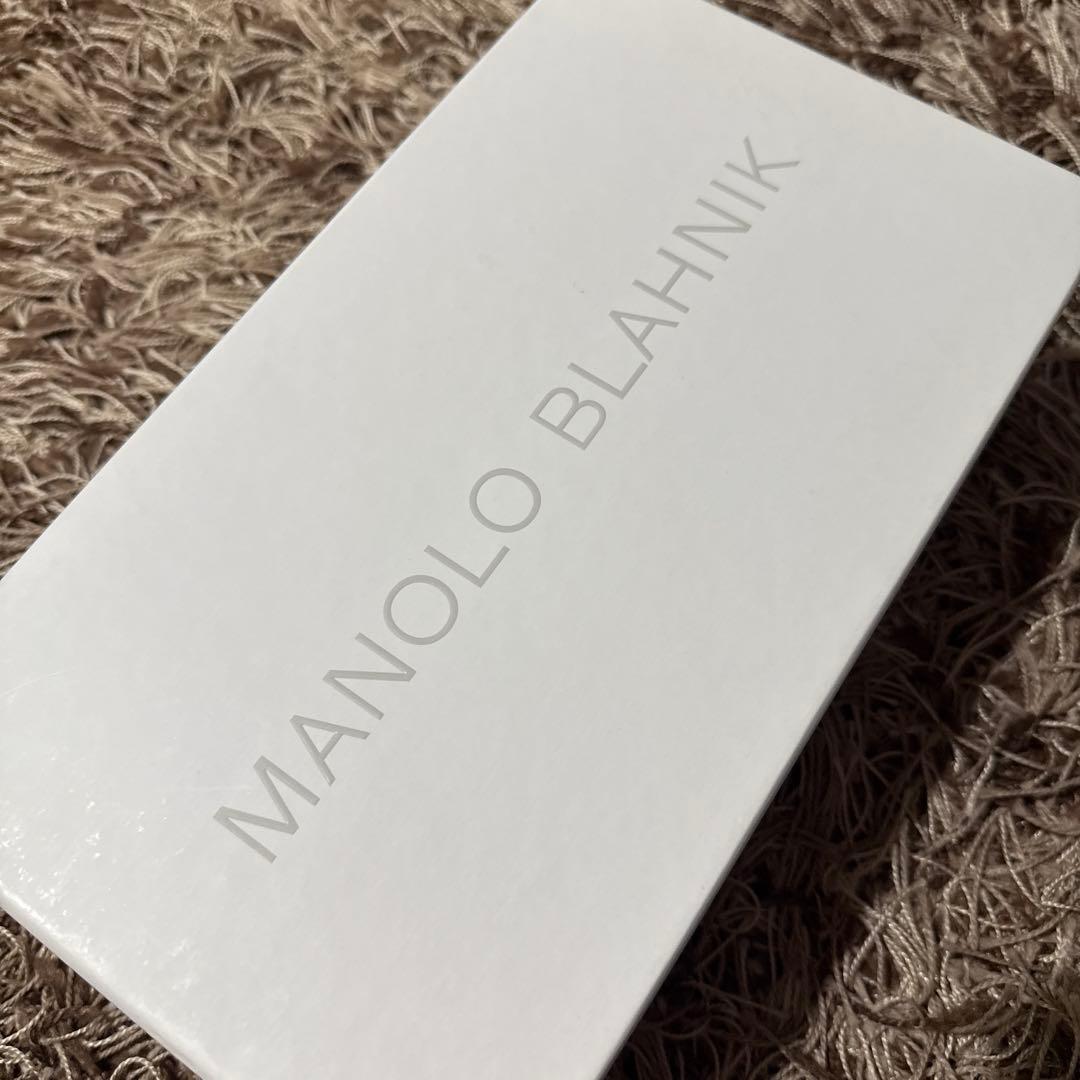 Manolo Blahnik ブラックミュール38