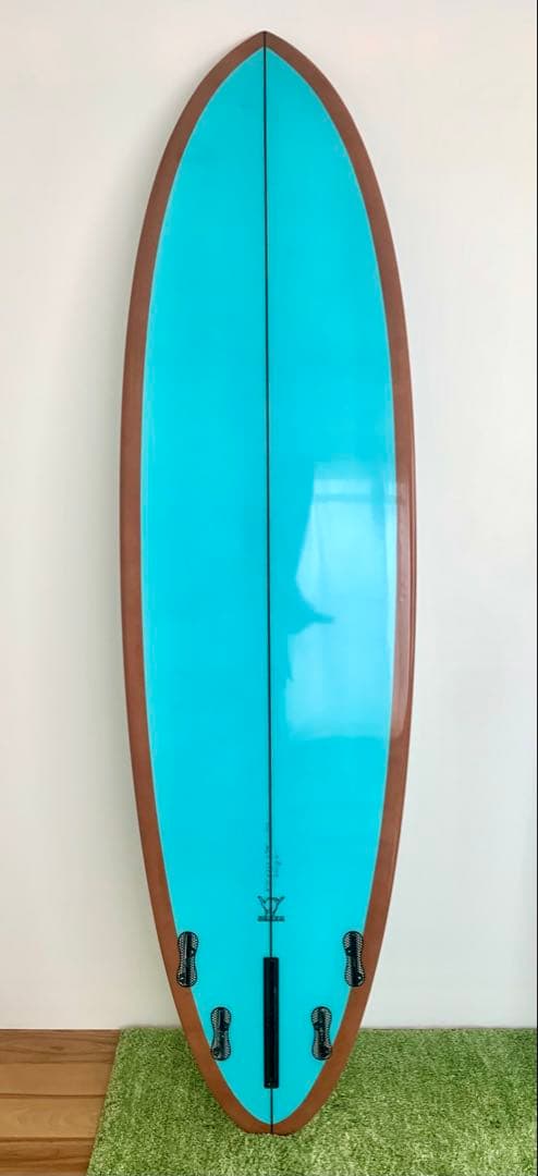 SHAKAミッドレングスサーフボード ライトブルー