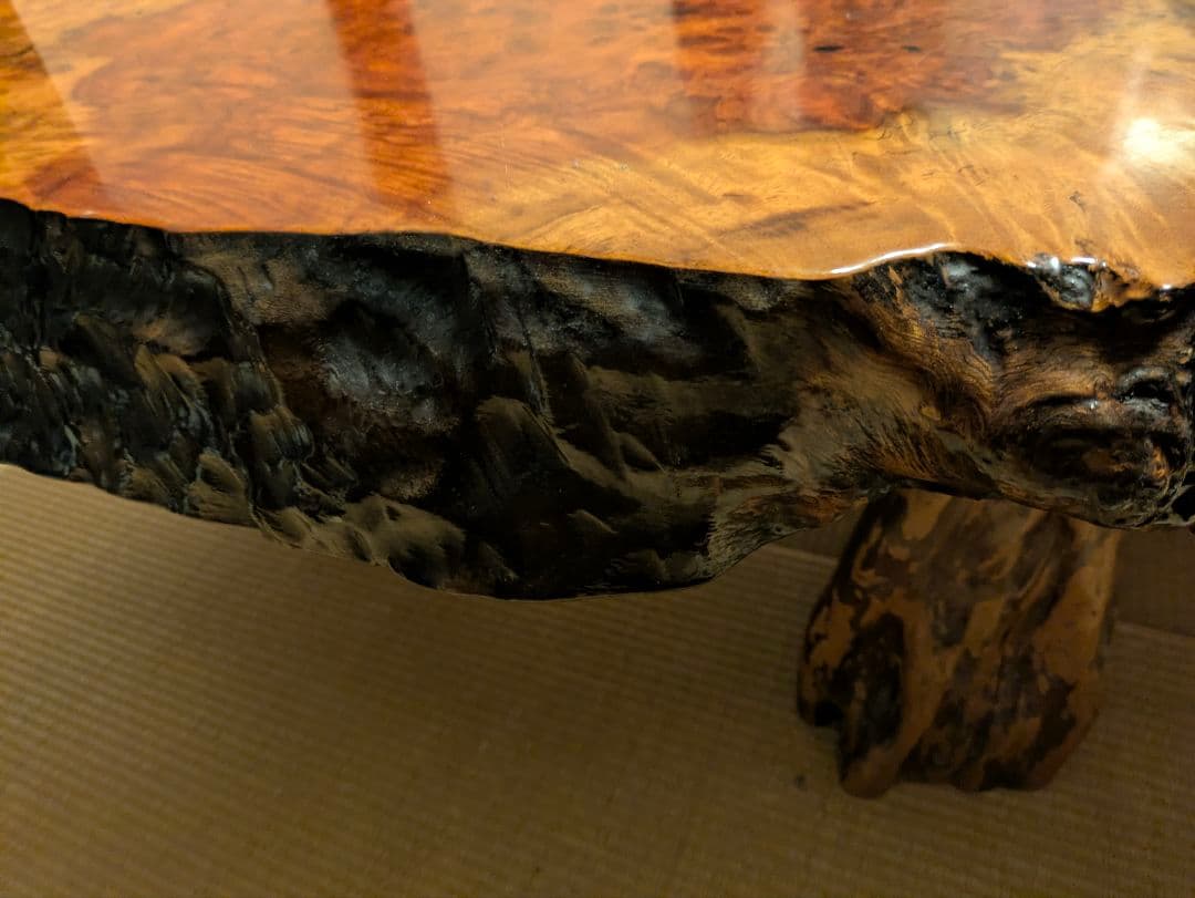 【花梨一枚板】高級天然木製座卓